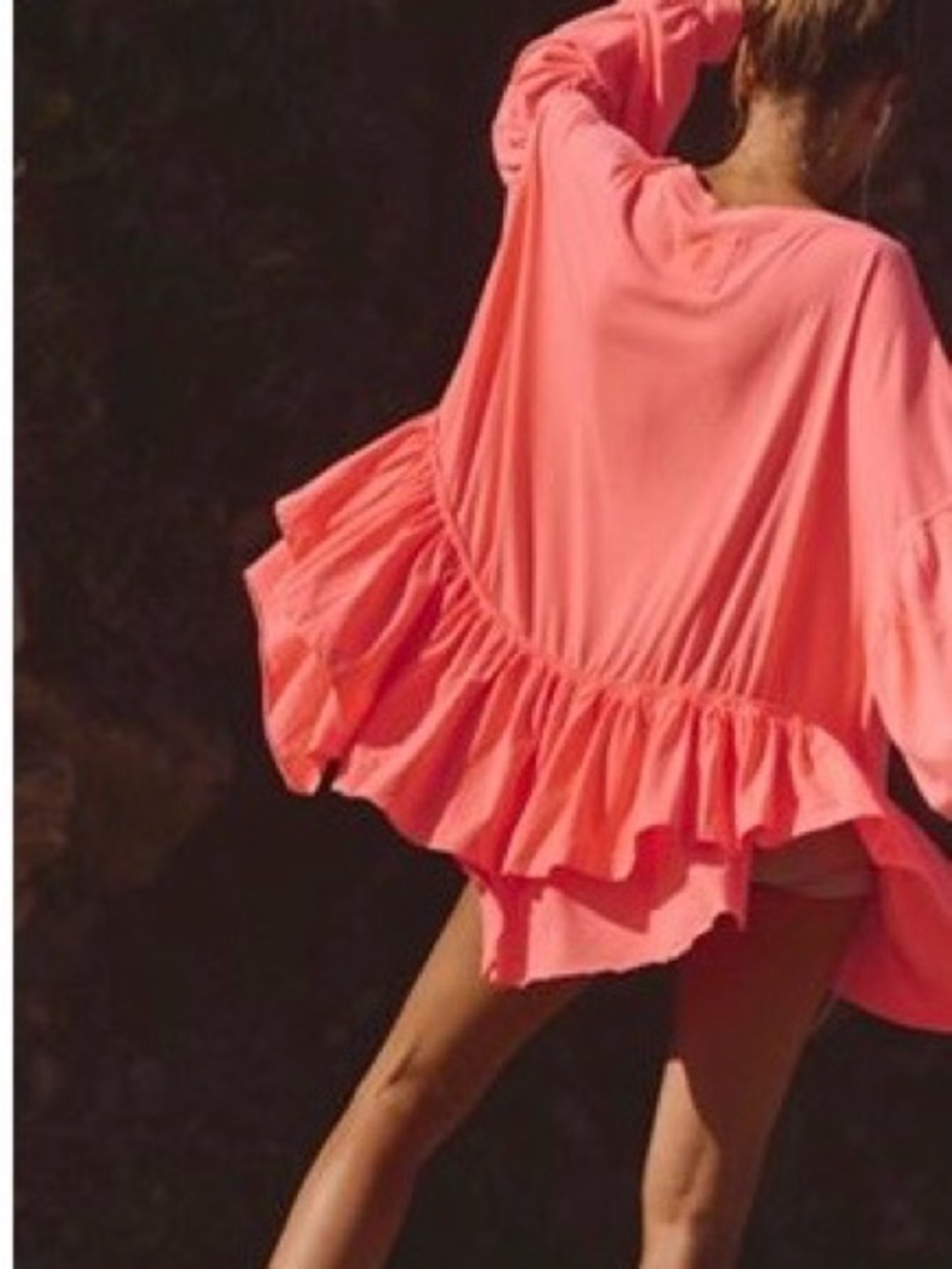 Free People Wild and Free Layer Neon Coral